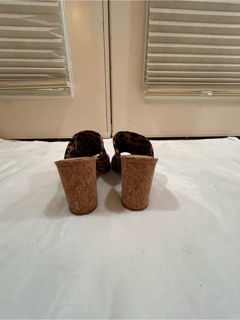 Gianni Bini Leopard Print Open-Toe Mules - Brown/Black - Picture 4 of 5